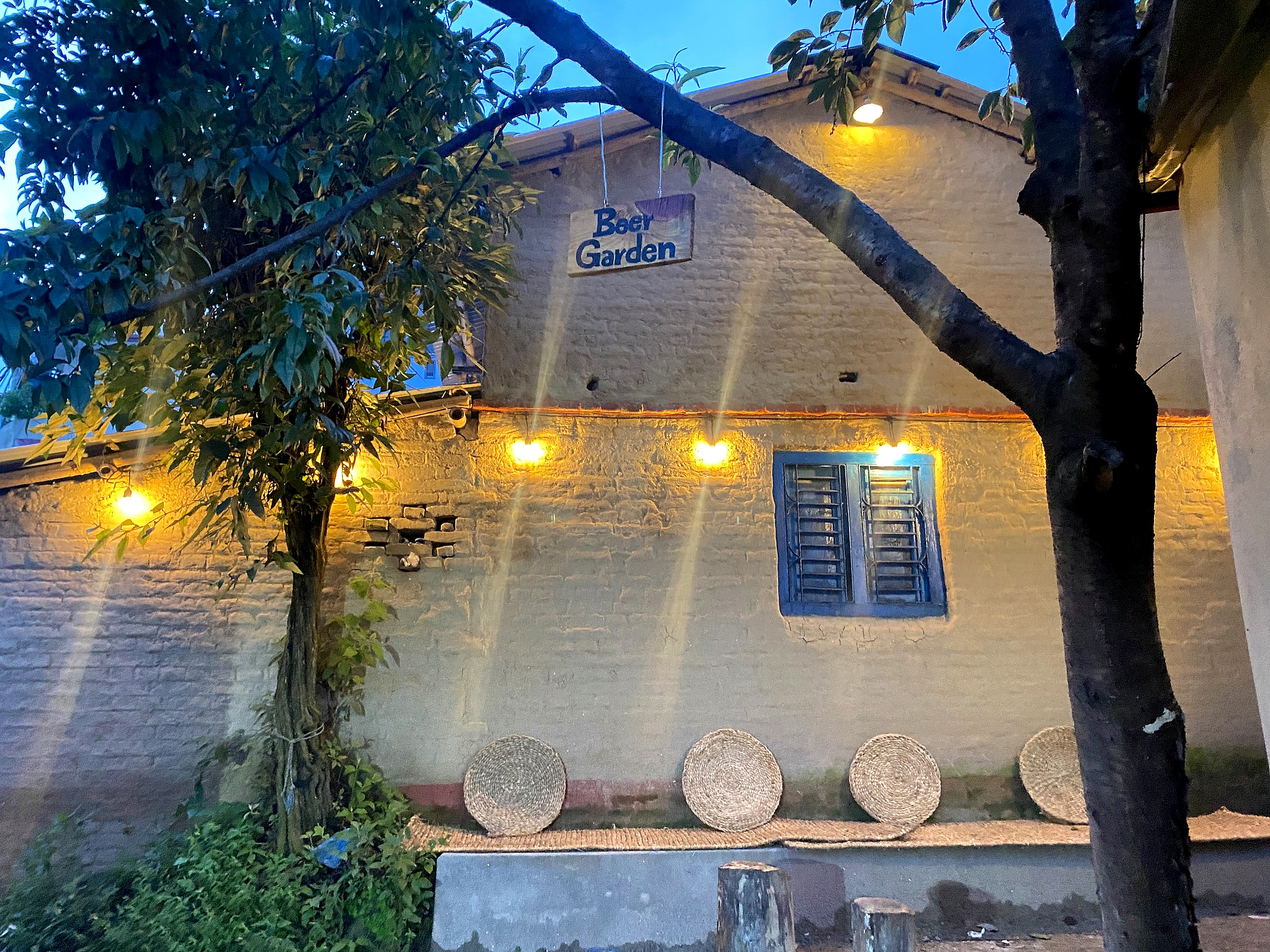 Purano Ghar courtyard at dusk